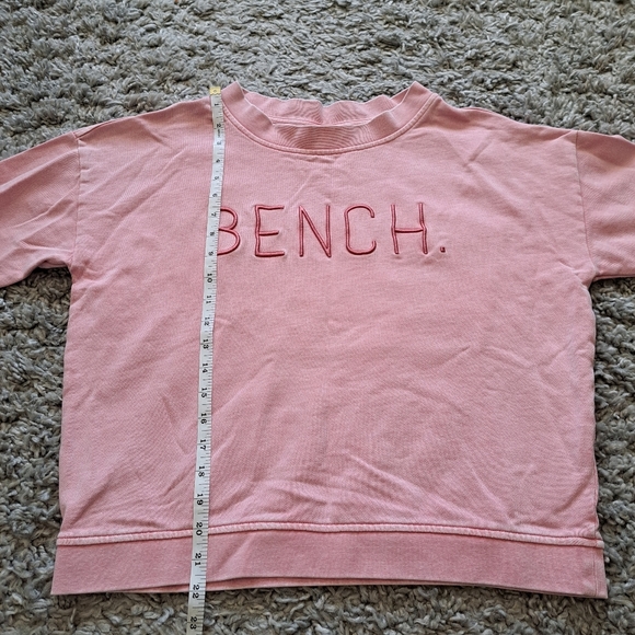 Bench | Coral pink raised embroidered logo crew neck sweater - Picture 10 of 12